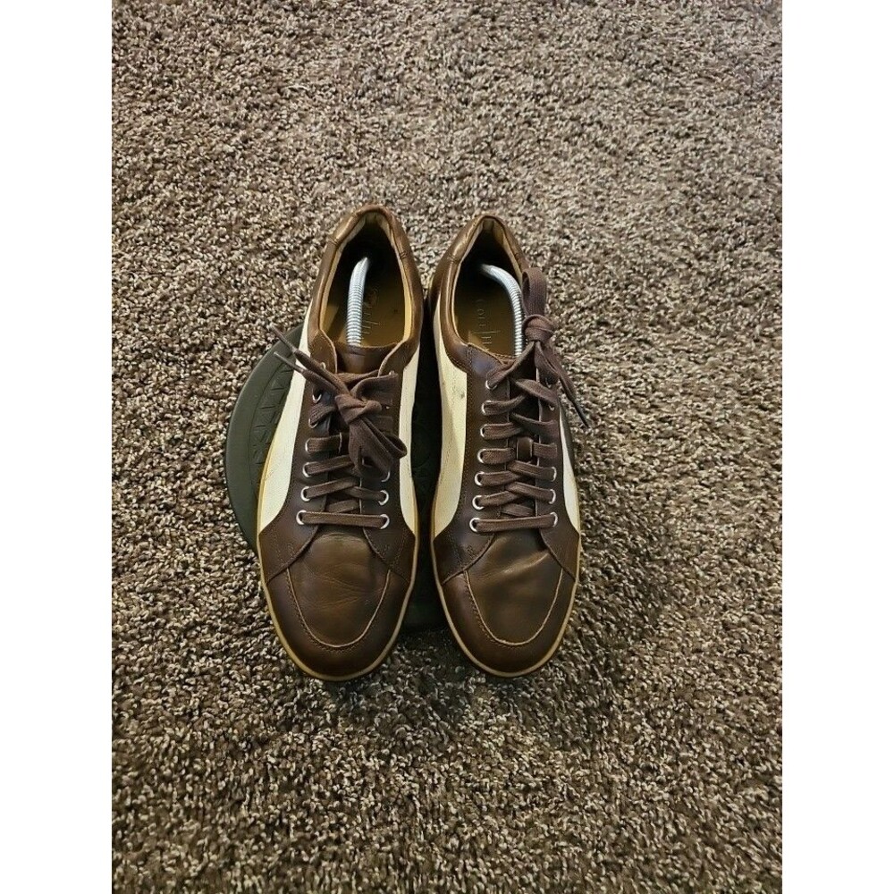 Cole Haan Vartan Sport Oxford Lace Up Canvass & Leather Shoes C12196 Sz 10.5 M